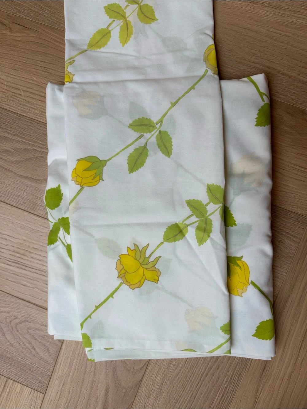Floral Yellow Rose Cotton Sheet Set - Classic Home Bedding